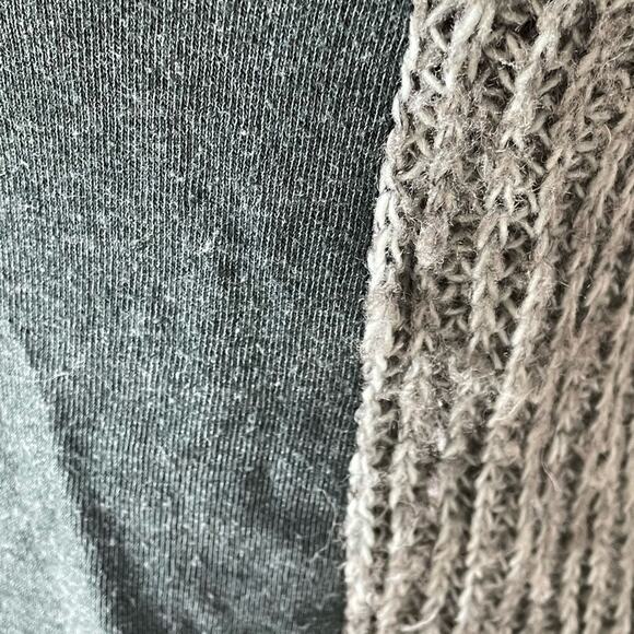 Anthropologie Mon.Tues.Wed.Thurs.Fri.Sat.Sun Grey Open Front Shawl Cardigan S - Picture 7 of 11